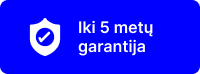 Iki 5 metų garantija Iki 5 metų garantija