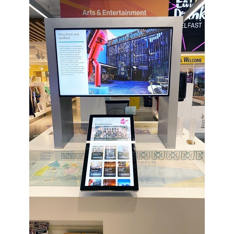 Liečiamas reklaminis ekranas su Android AO22-55H 1